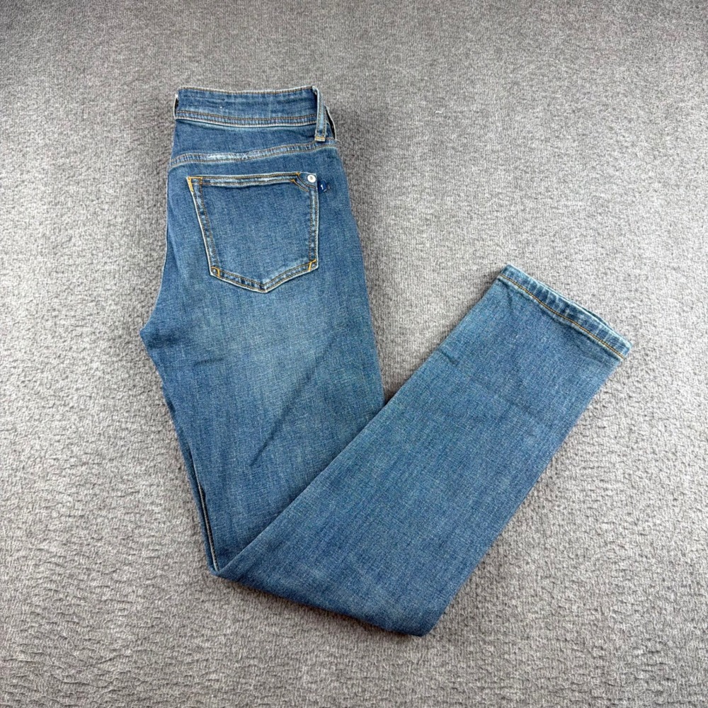 Pilcro Slim Boyfriend Jeans Women's 26 Blue Distressed Ripped Denim